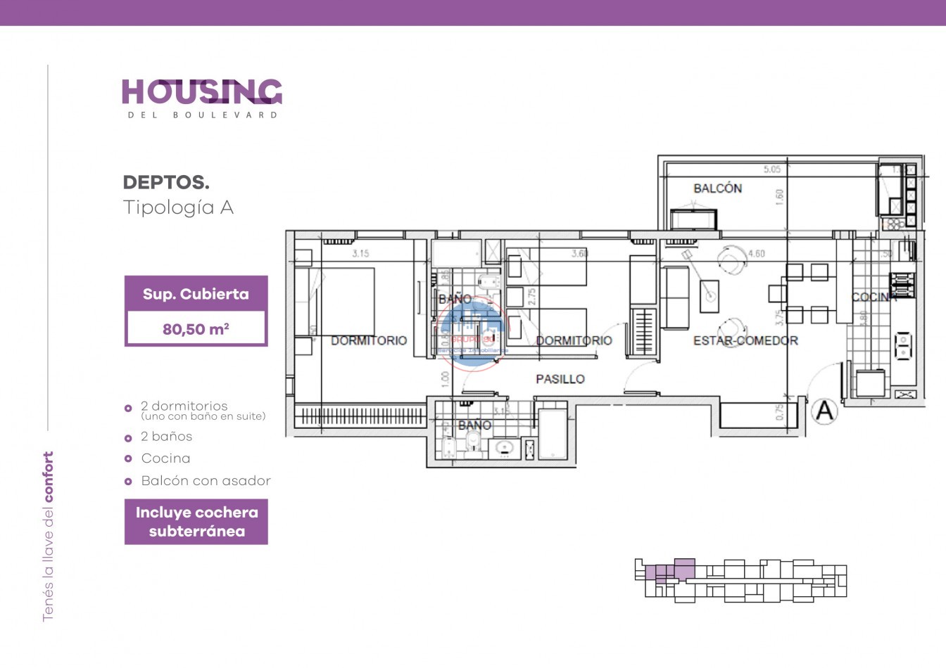 ENTREGRA INMEDIATA HOUSING - DEPARTAMENTO CON COCHERA EN VENTA - DOCTA BOULEVARD.