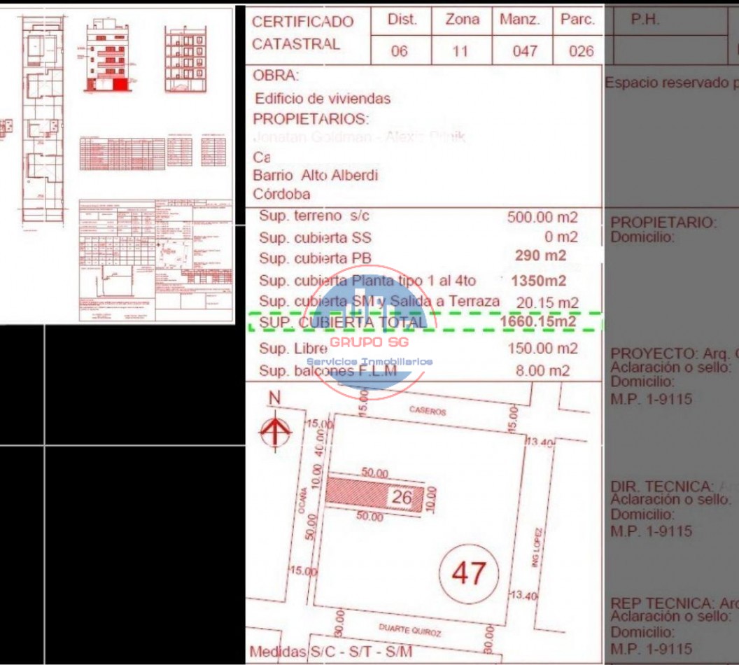 VENDO TERRENO PARA IMPORTANTE DESARROLLO - ALBERDI. OPORTUNIDAD!