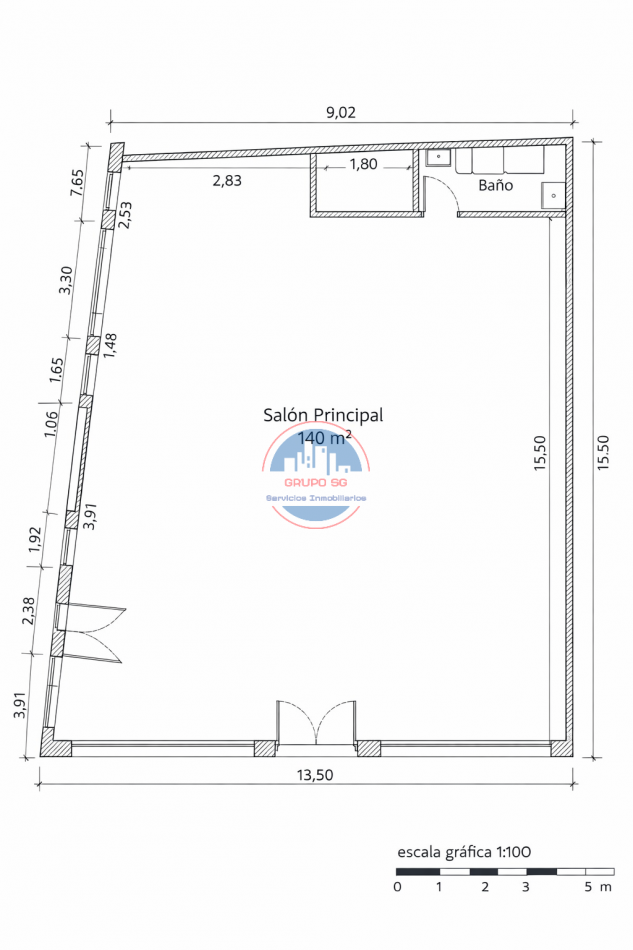 ALQUILER LOCAL SOBRE BULNES 1100